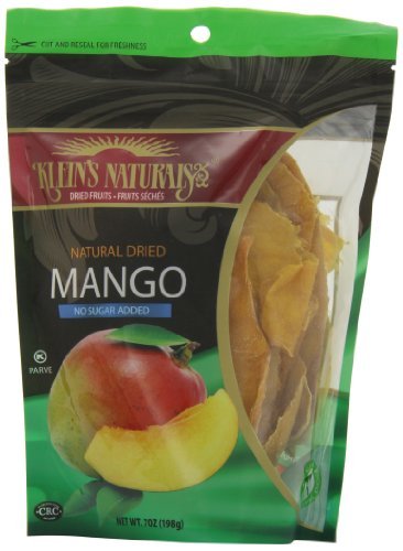0129500197017 - KLEIN'S NATURALS NATURAL DRIED MANGO NO SUGAR ADDED 7-OUNCE POUCHES (PACK OF 6)