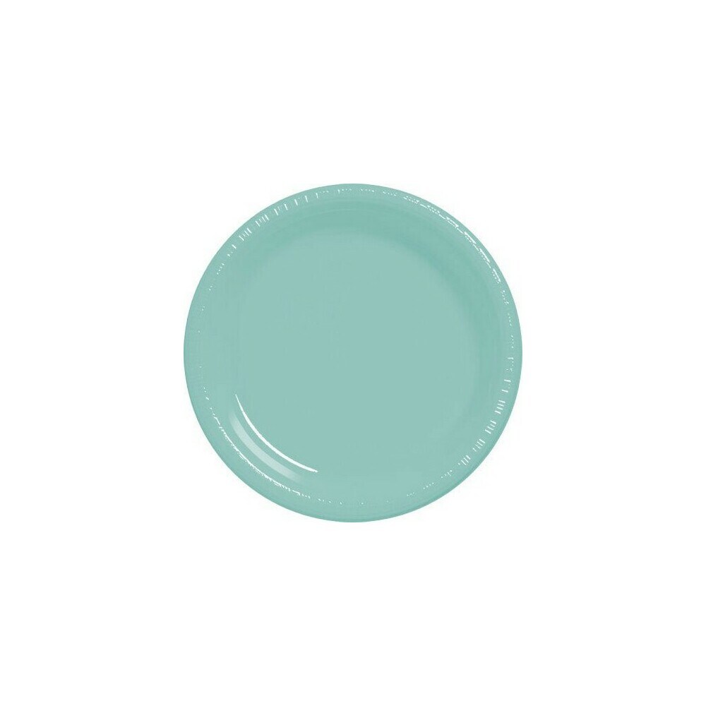 0001305126723 - AMSCAN 630730.121 BIG PARTY PLASTIC DESSERT PLATES 7 IN. - ROBBINS EGG BLUE - PACK OF 300