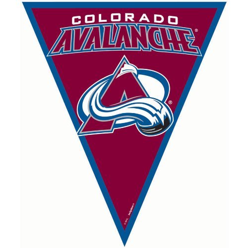 0013051358853 - AMSCAN SUPER COOL COLORADO AVALANCHE NHL PENNANT BANNER, 12', PURPLE