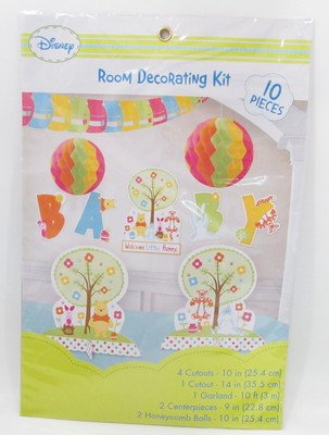 0013051360733 - POOH LITTLE HUNNY BABY SHOWERR DECORATING KIT