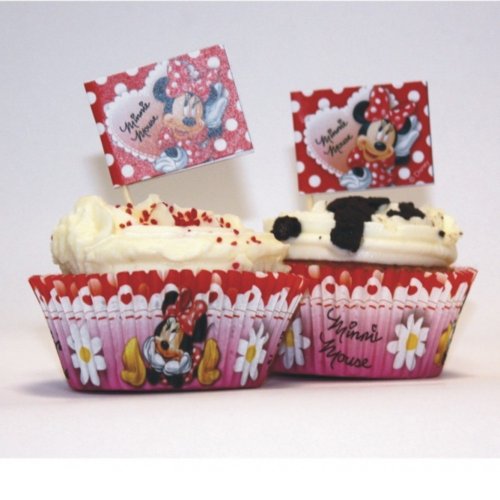 0013051368029 - AMSCAN INTERNATIONAL DISNEY MINNIE MOUSE 48-PIECE CUP CAKE KIT, RED
