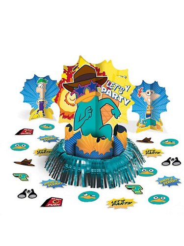 0013051370558 - PHINEAS AND FERB TABLE DECORATING KIT PERRY DISNEY BIRTHDAY PARTY SUPPLIES