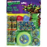 0013051410933 - AMSCAN AWESOME TMNT MEGA MIX BIRTHDAY PARTY FAVORS VALUE PACK (48 PIECE), 11.3 X 8.3, MULTI