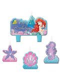 0013051411398 - 1 X THE LITTLE MERMAID BIRTHDAY CANDLE SET