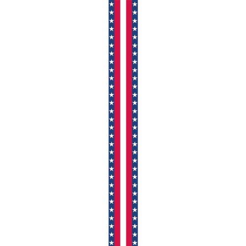0013051415914 - AMSCAN PATRIOTIC 4TH OF JULY STARS & STRIPES BUNTING ROLL DECORATION (1 PIECE), MULTI COLOR, 16.7 X 7.3