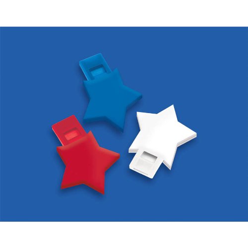 0013051416232 - AMSCAN STAR SPANGLED FOURTH OF JULY PARTY PATRIOTIC FAVOR SET (12 PACK), RED, 7.9 X 5.75