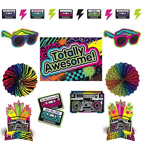 0013051425272 - AWESOME 80'S ROOM DECORATING KIT