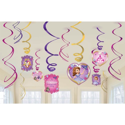 0013051466879 - SOFIA THE FIRST HANGING PARTY DECORATIONS, PARTY SUPPLIES