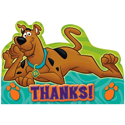 0013051482268 - AMSCAN AWESOME SCOOBY-DOO POSTCARD THANK YOU CARDS BIRTHDAY PARTY SUPPLY, 5-7/9 X 4-1/4, TEAL/PURPLE/GREEN