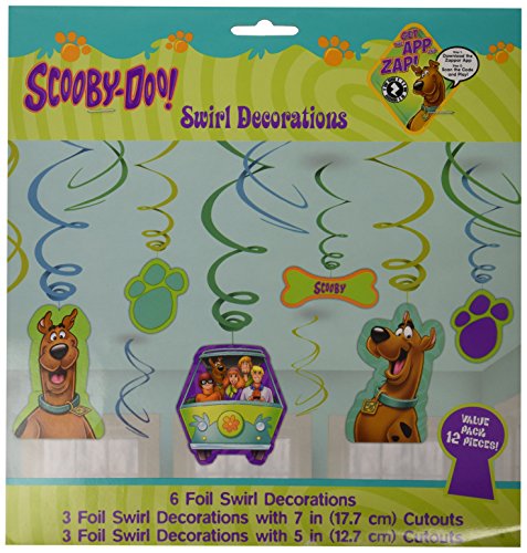 0013051482336 - SCOOBY-DOO VALUE PACK SWIRL DECORATIONS