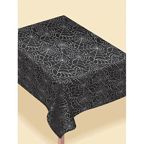 0013051494636 - SPIDER WEB FLANNEL-BACKED VINYL TABLE COVER