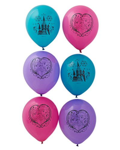 0013051495602 - DISNEY FROZEN PRINTED BIRTHDAY PARTY BALLOONS DECORATION (6 PACK), MULTI COLOR, 12.