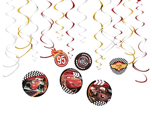 0013051512118 - CARS HANGING PARTY DECORATIONS, PARTY SUPPLIES