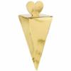 0013051527464 - CONE FAVOR BOXES, PACK OF 50, GOLD