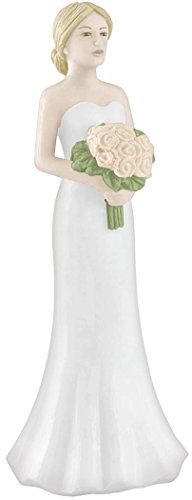 0013051539528 - ELEGANT BLONDE BRIDE WEDDING CAKE TOPPER PARTY SUPPLY, WHITE, PLASTIC , 4
