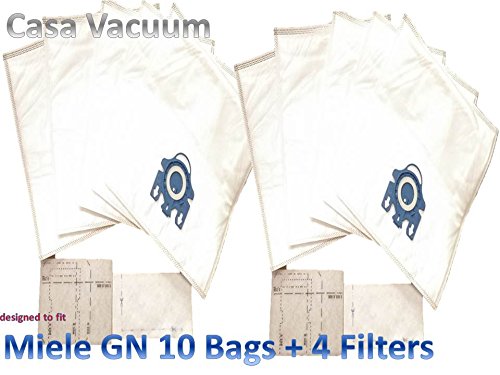 0013088416380 - 10 MIELE GN HIGH EFFICIENCY SYNTHETIC VACUUM BAGS BY CASA VACUUM INC