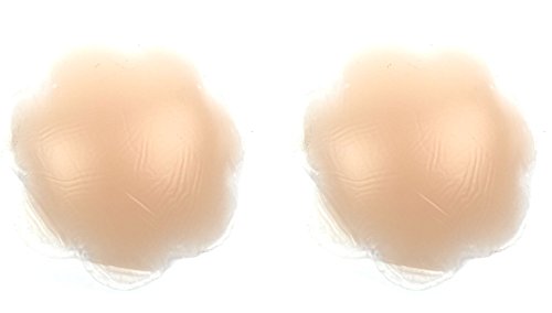 0013189286585 - SILICONE PETAL NIPPLE COVERS - THIN REUSABLE ADHESIVE PASTIES - ONE PAIR