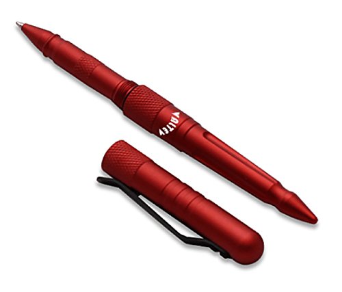 0013189443421 - RED TACTICAL PEN FIRST LINE DEFENSIVE WEAPON WITH NYLON POUCH