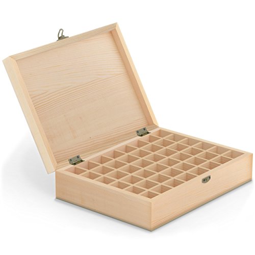 0013189942481 - ECO ULTRASONIC ESSENTIAL OIL CARRYING CASE 48 COUNT. PREMIUM, NON-TOXIC WOODEN STORAGE CONTAINER, PERFECT FOR ORGANIZING, PROTECTING AND TRANSPORTING YOUR OILS. GREAT FOR TRAVEL. 1 YR FULL WARRANTY.