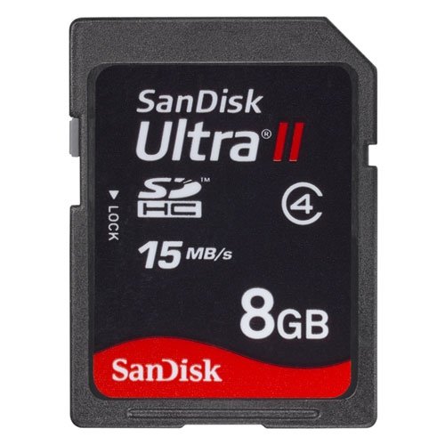 1320010041374 - TOP QUALITY BY SANDISK ULTRA8 GB SECURE DIGITAL HIGH CAPACITY (SDHC) - 1 CARD/PACK - CLASS 4