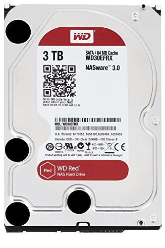 0013201012406 - WD RED 3TB NAS DESKTOP HARD DISK DRIVE - INTELLIPOWER SATA 6 GB/S 64MB CACHE 3.
