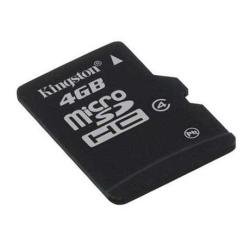 0013201168714 - KINGSTON DIGITAL 4GB MICROSDHC CLASS 4 FLASH MEMORY CARD SDC4/4GBSP