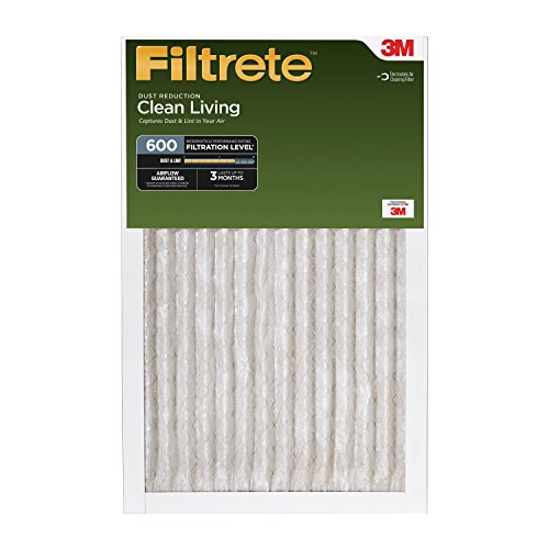 0132017511948 - FILTRETE CLEAN LIVING DUST REDUCTION MPR 600 16-INCH X 25-INCH X 1-INCH 6-PAC