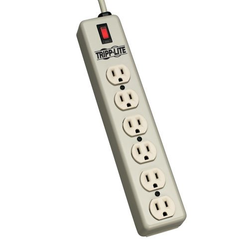 0132017824741 - TRIPP LITE 6 OUTLET WABER INDUSTRIAL POWER STRIP, 15FT CORD WITH 5-15P PLUG (6SPDX-15)