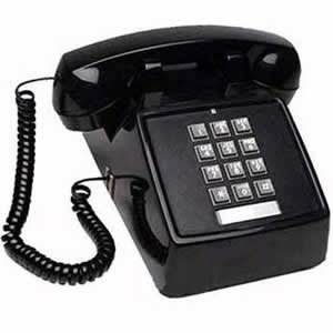 0132018022313 - CORTELCO (ITT-2500-MD-BK) SINGLE LINE DESK TELEPHONE