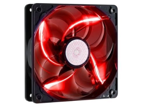 0132018225554 - COOLER MASTER SICKLEFLOW 120 - SLEEVE BEARING 120MM RED LED SILENT FAN FOR COMPUTER CASES, CPU COOLERS, AND RADIATORS