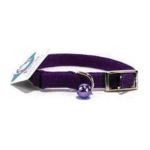0013227000500 - BRAIDED SAFETY CAT COLLAR IN PURPLE SIZE 10