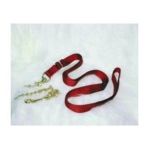 0013227001590 - SINGLE THICK LEAD NYLON WITH CHAIN AND SNAP RED 7 FT