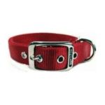 0013227034758 - DOUBLE THICK NYLON DELUXE DOG COLLAR 1 X 20 RED
