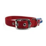 0013227035021 - DOUBLE THICK NYLON DELUXE DOG COLLAR 1 X 26 RED