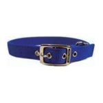 0013227035083 - DOUBLE THICK NYLON DELUXE DOG COLLAR 1 X 26 BLUE
