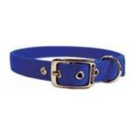 0013227035175 - DOUBLE THICK NYLON DELUXE DOG COLLAR 1 X 28 BLUE