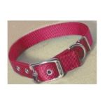 0013227035205 - DOUBLE THICK NYLON DELUXE DOG COLLAR 1 X 30 RED