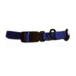 0013227038206 - FITS ALL 3 8 ADJUSTABLE NYLON DOG COLLAR BLUE X-SMALL 7 12 IN