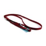0013227057641 - SINGLE THICK NYLON LEAD WITH SWIVEL SNAP RED X