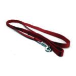 0013227058075 - SINGLE THICK NYLON LEAD WITH SWIVEL SNAP RED 5 X