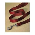 0013227059232 - SINGLE THICK NYLON LEAD WITH SWIVEL SNAP 3 4 X RED 6 FT