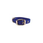 0013227060191 - DELUXE SINGLE THICK NYLON DOG COLLAR BLUE X