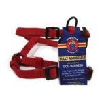 0013227101511 - ADJUSTABLE COMFORT NYLON DOG HARNESS RED 5 8 X 12 20 IN