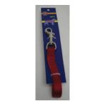 0013227556540 - LEAD SINGLE THICK NYLON WITH SWIVEL SNAP RED 5 8 X 6