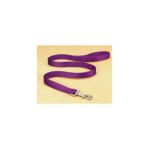 0013227934539 - DOUBLE THICK NYLON LEAD WITH SWIVEL SNAP HOT PURPLE X