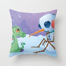 0013267381720 - RGFHMARF SNOWMAN AND DRAGONPILLOW CASES DECORATIVE 20X20IN PILLOW CASE