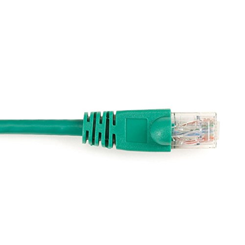 0013269048058 - BLACK BOX BLACK BOX CONNECT CAT6 250 MHZ ETHERNET PATCH CABLE - UTP, PVC, SNAGLESS, GREEN, 5 FT., 10-PACK