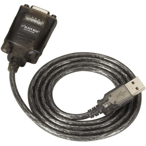 0013269121294 - BLACK BOX USB SOLO (USB TO SERIAL), DB9 (MALE) WITH CABLE, 3.7 FT. (111.8 CM)