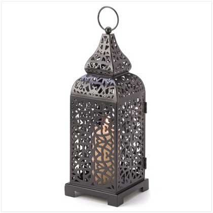 0013275011497 - GIFTS & DECOR MOROCCAN TEMPLE TOWER CANDLE HOLDER HANGING LANTERN
