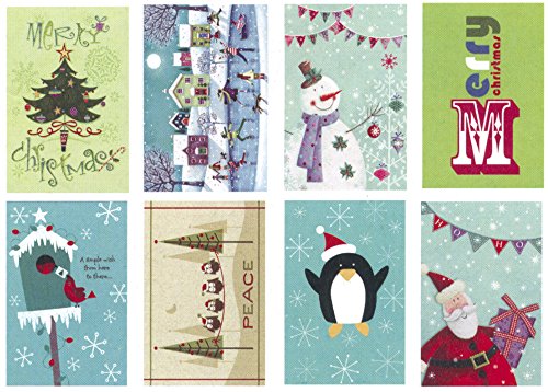 0013286282947 - 32 WHIMSY HOLIDAY CARDS & ENVELOPES BY CARLTON CARDS